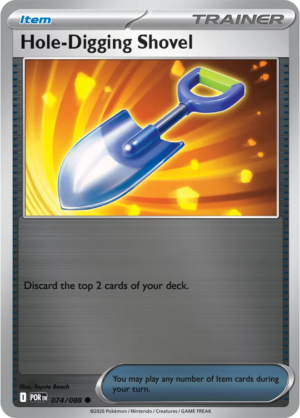 Pokémon TCG Hole-Digging Shovel – POR 074 Common Reverse Holofoil – EN