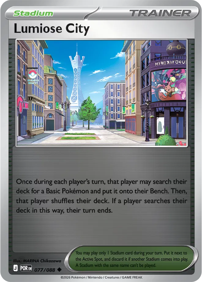 Pokémon TCG Lumiose City – POR 077 Uncommon Reverse Holofoil – EN