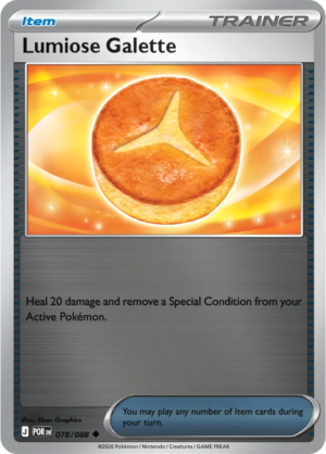 Pokémon TCG Lumiose Galette – POR 078 Uncommon Reverse Holofoil – EN