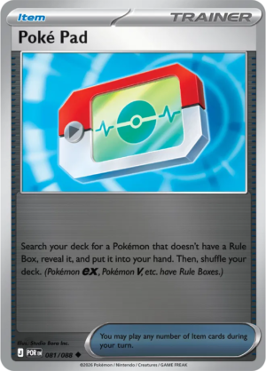 Pokémon TCG Poké Pad – POR 081 Uncommon Reverse Holofoil – EN