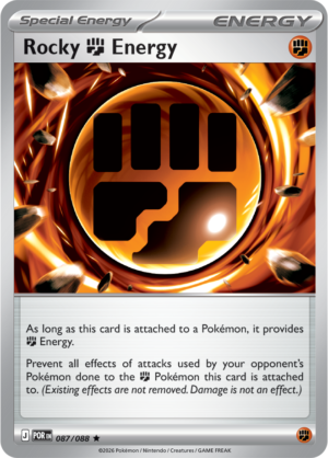 Pokémon TCG Rocky Fighting Energy – POR 087 Rare Holofoil – EN
