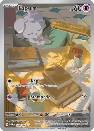 Pokémon TCG Espurr – POR 095 Illustration Rare Holofoil – EN