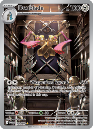 Pokémon TCG Doublade – POR 098 Illustration Rare Holofoil – EN
