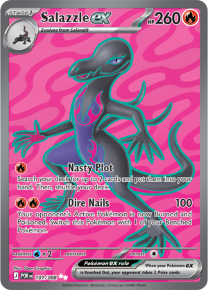 Pokémon TCG Salazzle ex – POR 101 Ultra Rare Holofoil – EN