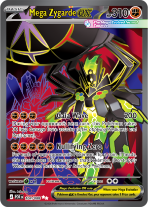 Pokémon TCG Mega Zygarde ex – POR 104 Ultra Rare Holofoil – EN