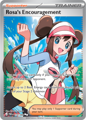 Pokémon TCG Rosa's Encouragement – POR 114 Ultra Rare Holofoil – EN
