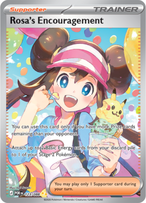 Pokémon TCG Rosa's Encouragement – POR 123 Special Illustration Rare Holofoil – EN
