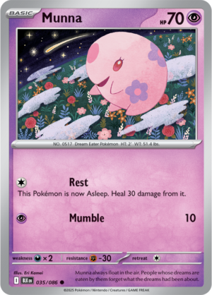 Pokémon TCG Munna – BLK 035/086 Common Regular – EN