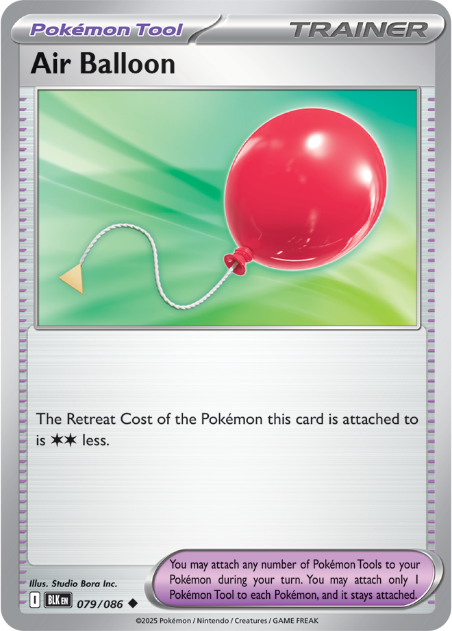 Pokémon TCG Air Balloon – BLK 079/086 Uncommon Regular – EN