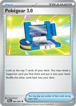 Pokémon TCG Pokégear 3.0 – BLK 084/086 Uncommon Regular – EN