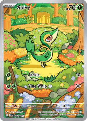 Pokémon TCG Snivy – BLK 087/086 Illustration Rare Holo – EN