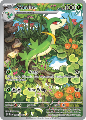 Pokémon TCG Servine – BLK 088/086 Illustration Rare Holo – EN