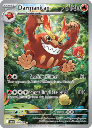 Pokémon TCG Darmanitan – BLK 098/086 Illustration Rare Holo – EN
