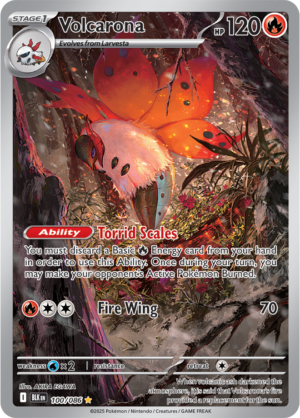 Pokémon TCG Volcarona – BLK 100/086 Illustration Rare Holo – EN