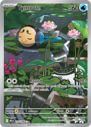 Pokémon TCG Tympole – BLK 103/086 Illustration Rare Holo – EN