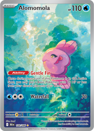 Pokémon TCG Alomomola – BLK 108/086 Illustration Rare Holo – EN