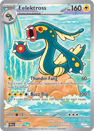 Pokémon TCG Eelektross – BLK 115/086 Illustration Rare Holo – EN