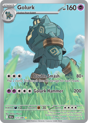 Pokémon TCG Golurk – BLK 123/086 Illustration Rare Holo – EN