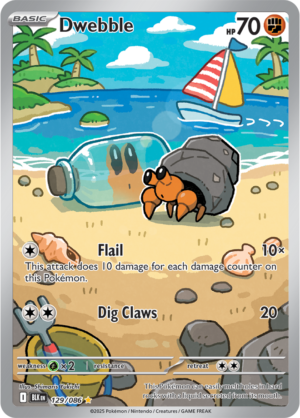 Pokémon TCG Dwebble – BLK 129/086 Illustration Rare Holo – EN