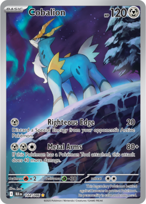 Pokémon TCG Cobalion – BLK 144/086 Illustration Rare Holo – EN