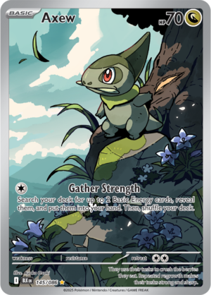 Pokémon TCG Axew – BLK 145/086 Illustration Rare Holo – EN