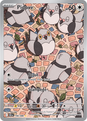 Pokémon TCG Pidove – BLK 148/086 Illustration Rare Holo – EN