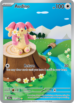 Pokémon TCG Audino – BLK 151/086 Illustration Rare Holo – EN