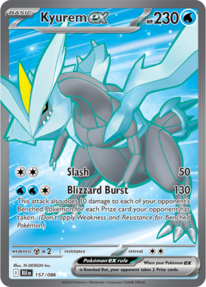 Pokémon TCG Kyurem ex – BLK 157/086 Ultra Rare Holo – EN