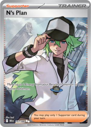 Pokémon TCG N's Plan – BLK 163/086 Ultra Rare Holo – EN