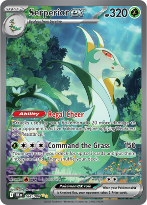Pokémon TCG Serperior ex – BLK 164/086 Special Illustration Rare Holo – EN