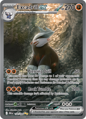 Pokémon TCG Excadrill ex – BLK 168/086 Special Illustration Rare Holo – EN