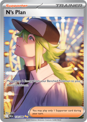Pokémon TCG N's Plan – BLK 170/086 Special Illustration Rare Holo – EN