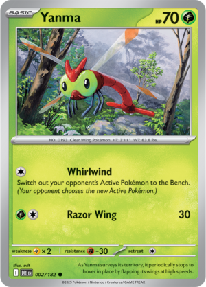 Pokémon TCG Yanma – DRI 002/182 Common Regular – EN