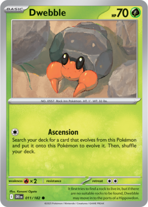 Pokémon TCG Dwebble – DRI 011/182 Common Regular – EN