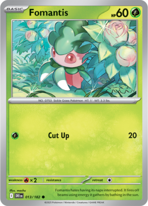 Pokémon TCG Fomantis – DRI 013/182 Common Regular – EN