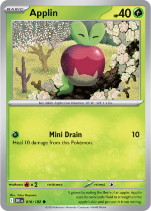 Pokémon TCG Applin – DRI 016/182 Common Regular – EN