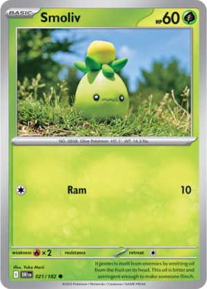 Pokémon TCG Smoliv – DRI 021/182 Common Regular – EN