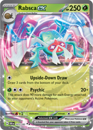 Pokémon TCG Rabsca ex – DRI 025/182 Double Rare Holo – EN