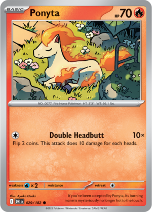 Pokémon TCG Ponyta – DRI 029/182 Common Regular – EN