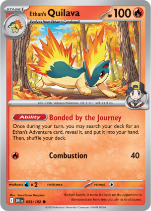 Pokémon TCG Ethan's Quilava – DRI 033/182 Common Regular – EN