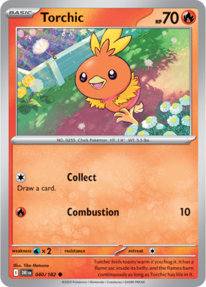 Pokémon TCG Torchic – DRI 040/182 Common Regular – EN