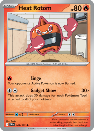 Pokémon TCG Heat Rotom – DRI 043/182 Common Regular – EN