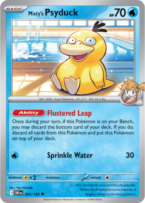 Pokémon TCG Misty's Psyduck – DRI 045/182 Uncommon Regular – EN