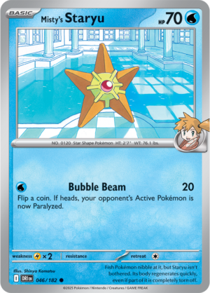 Pokémon TCG Misty's Staryu – DRI 046/182 Common Regular – EN