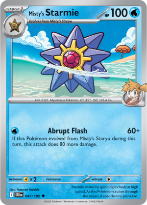 Pokémon TCG Misty's Starmie – DRI 047/182 Uncommon Regular – EN