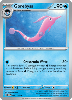 Pokémon TCG Gorebyss – DRI 056/182 Rare Reverse Holofoil – EN