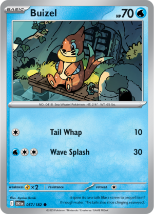 Pokémon TCG Buizel – DRI 057/182 Common Reverse Holofoil – EN