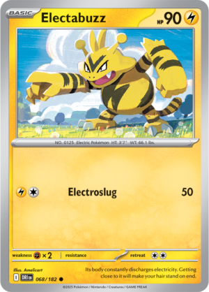 Pokémon TCG Electabuzz – DRI 068/182 Common Reverse Holofoil – EN