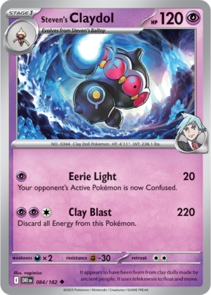 Pokémon TCG Steven's Claydol – DRI 084/182 Uncommon Reverse Holofoil – EN
