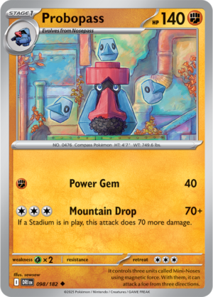 Pokémon TCG Probopass – DRI 098/182 Uncommon Reverse Holofoil – EN